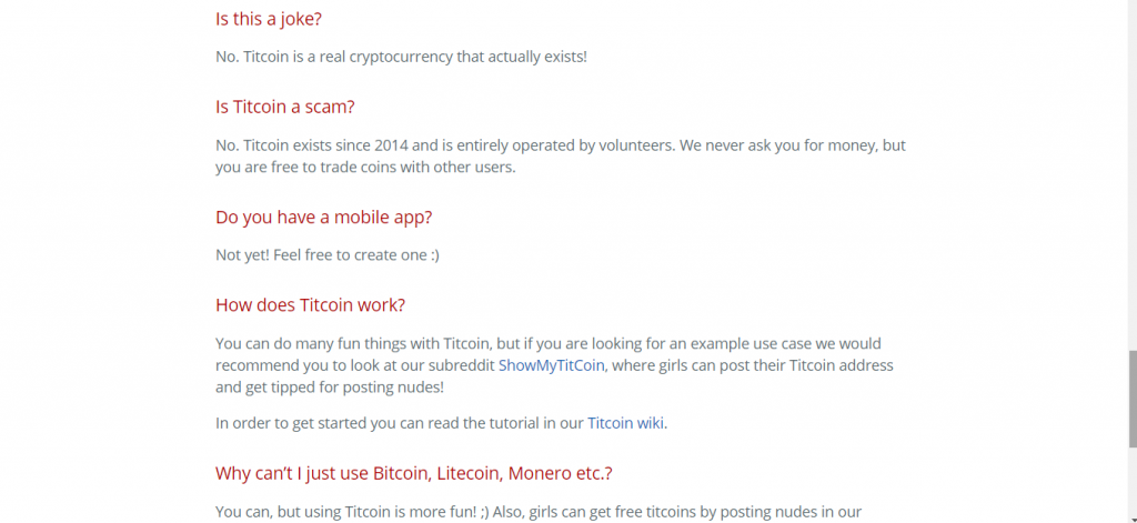 Titcoin Review, Titcoin FAQ