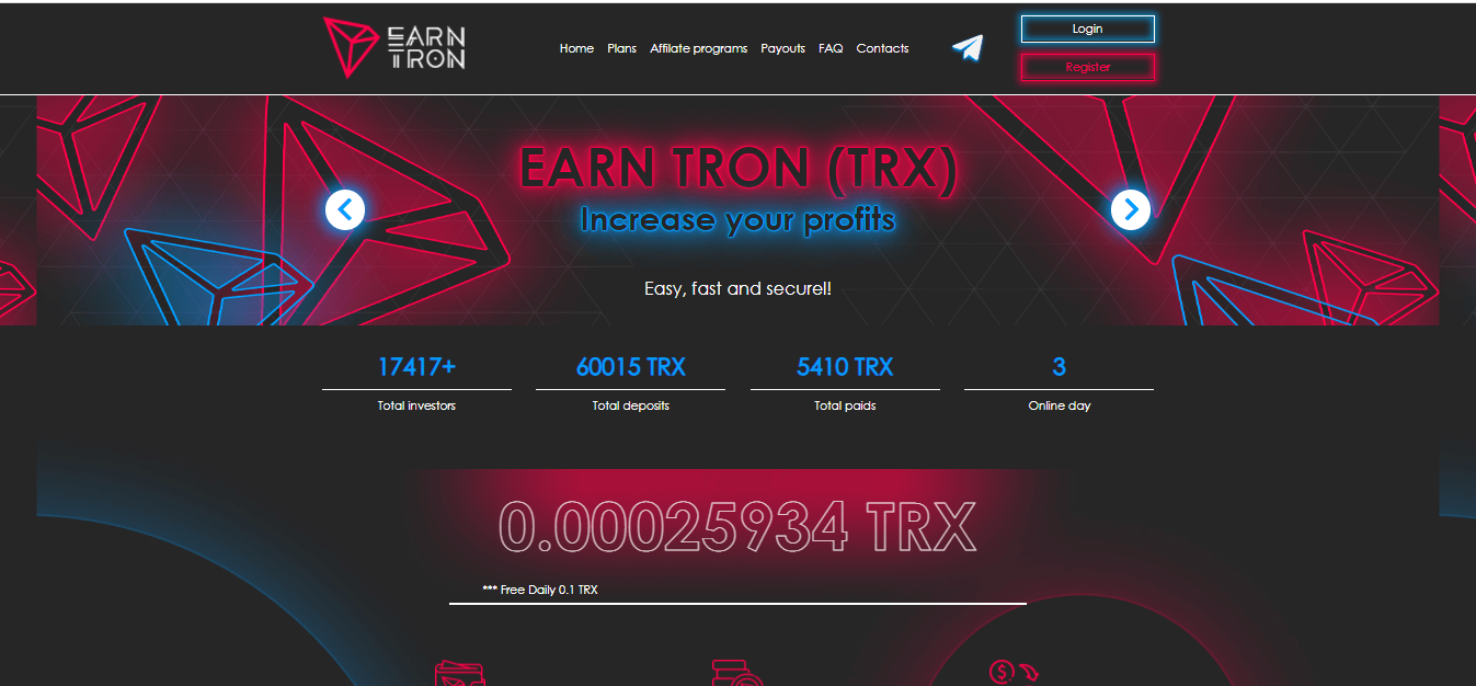 Earntron Review: A Risky Crypto Investment Platform