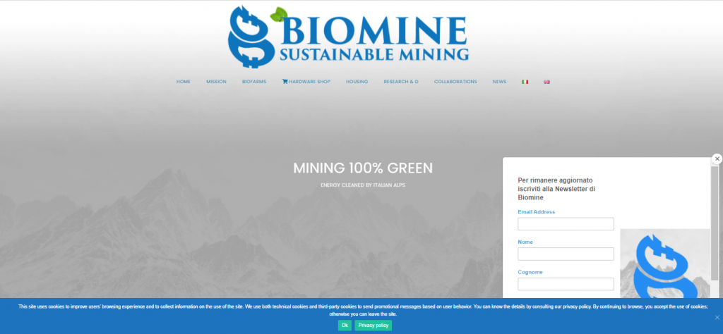False Cloud Mining Service Provider Biomine.it
