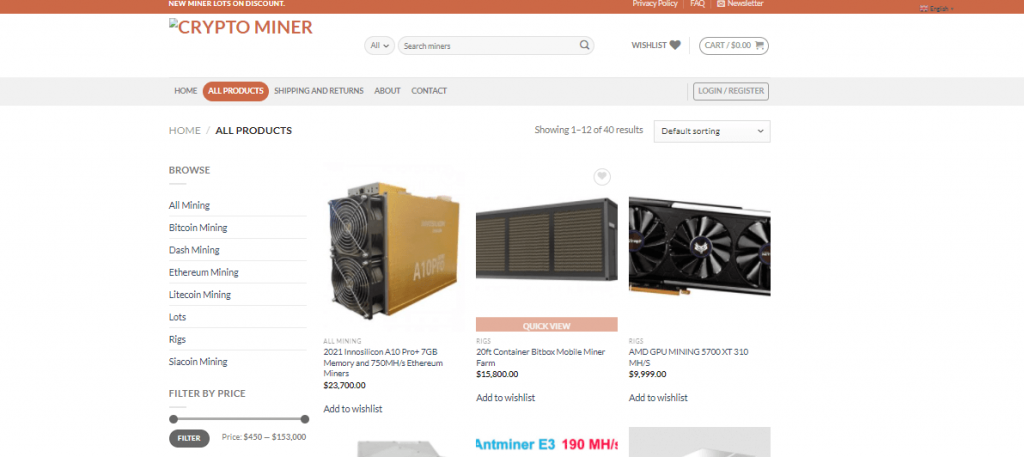 Crypto Miner Sells Faulty Miners