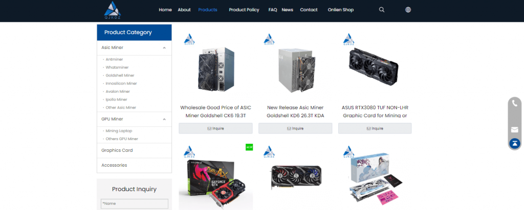 Avoid buying miners from the QJKDZ Store