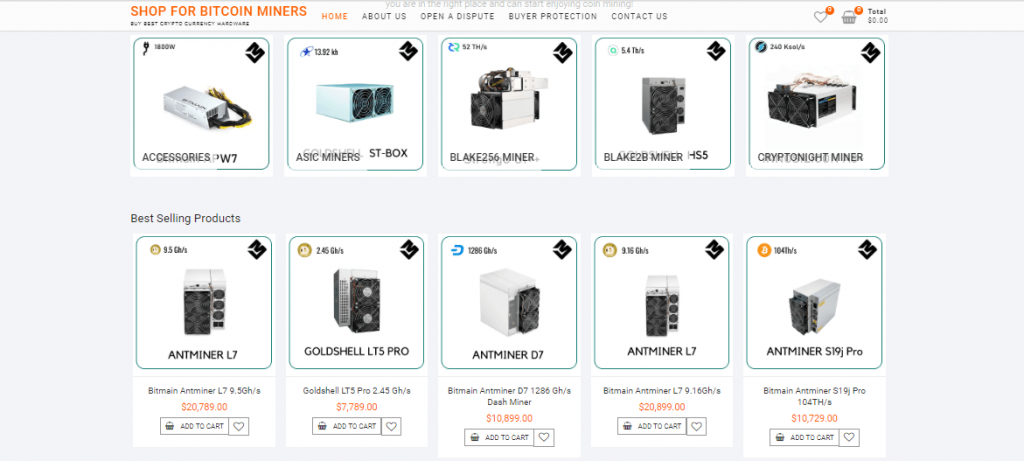 Shop for Bitcoin Miners selling faulty miners
