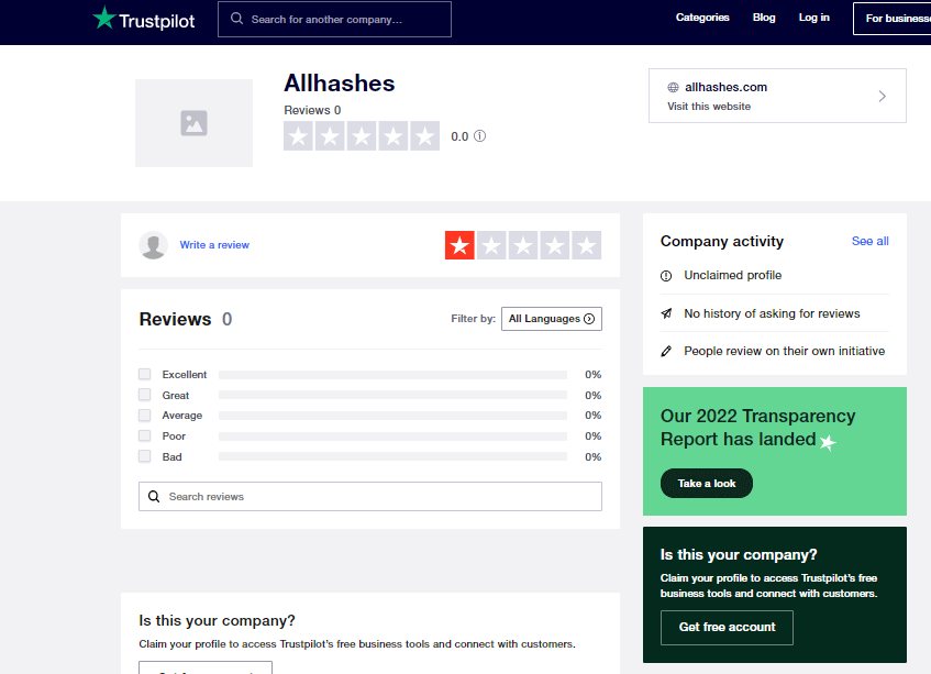 What clients think of allhashes.com