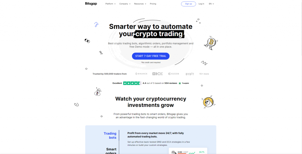 Bitsgap Crypto Exchange Platforms