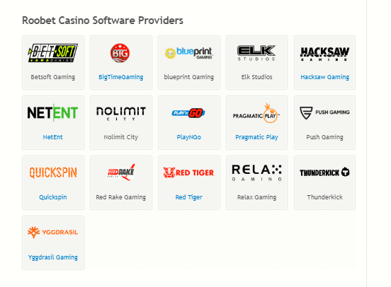 Leading casino and slot game software providers